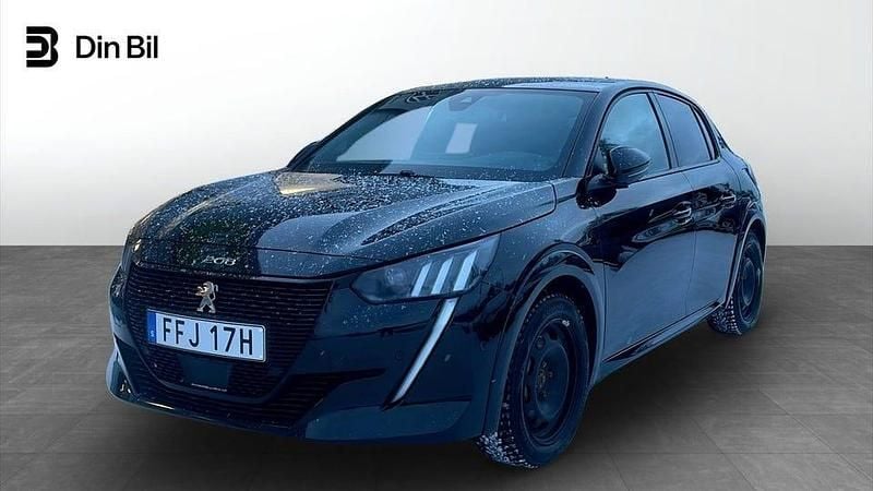 Begagnad Peugeot e-208 GT-line 100 kW (136 HK) 2022 Svart Halvkombi