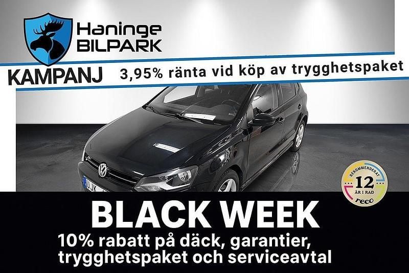 Svart Begagnad 2013 VW Polo R-line Halvkombi | 89 995 kr (Marknadspris) - Bild 1/1