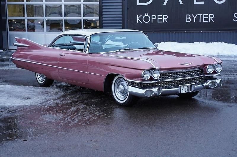 Rosametallic Begagnad 1959 Cadillac Coupé DeVille Sportkupé | 449 000 kr - Bild 1/4