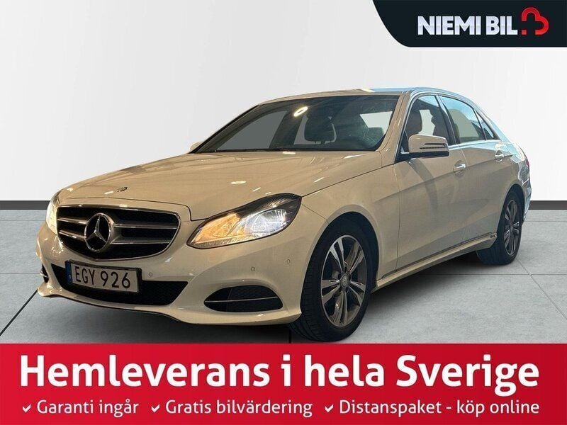 Vit Begagnad 2015 Mercedes E200 Avantgarde Sedan | 179 900 kr (Superpris) - Bild 1/4