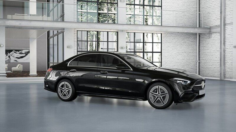 Svart Ny 2025 Mercedes C300e AMG Sedan | 634 100 kr (Lite dyr) - Bild 1/4