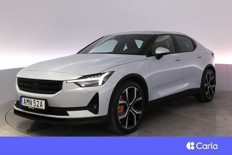 Silver Begagnad 2021 Polestar 2 Performance Sedan | 385 900 kr (Marknadspris) - Bild 1/4
