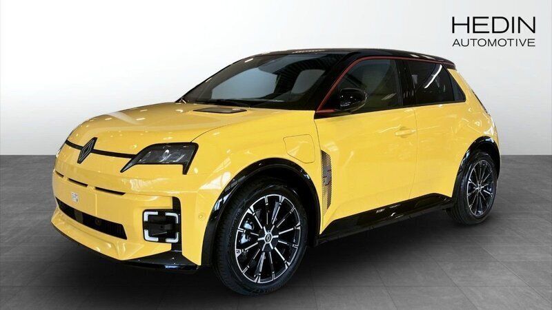 Gul (yellow) Begagnad 2025 Renault R5 Iconic Halvkombi | 441 600 kr (Marknadspris) - Bild 1/4