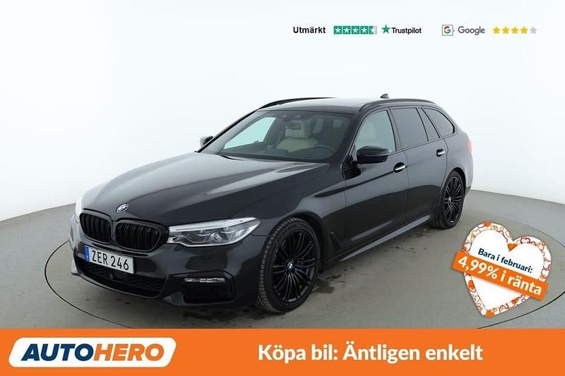 Svart Begagnad 2018 BMW 540 M Sport Kombi | 386 000 kr (Bra pris) - Bild 1/3