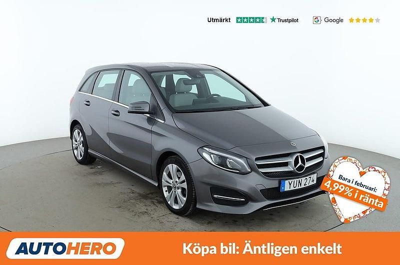 Begagnad Mercedes B180 124 HK (91 kW) 2017 Grå Minibuss