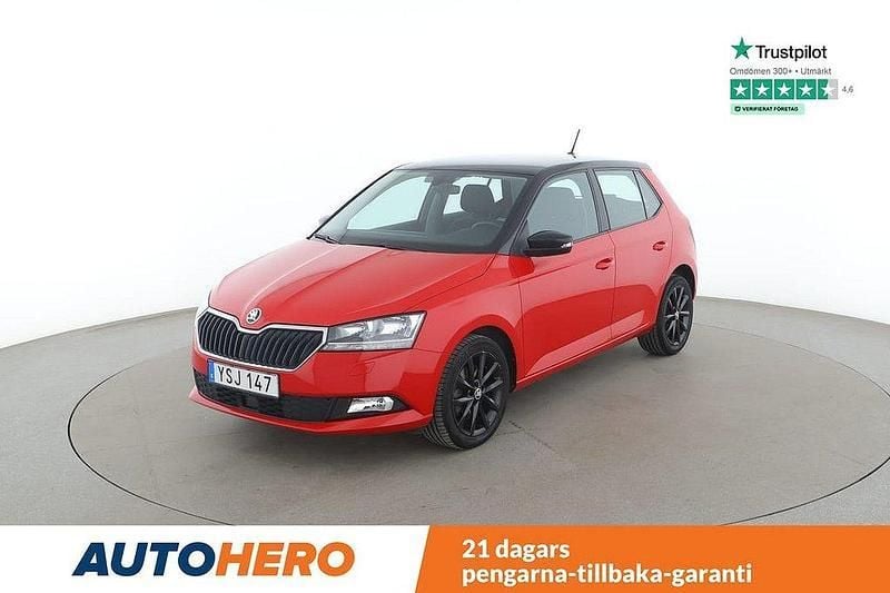 Röd Begagnad 2018 Skoda Fabia Style Halvkombi | 161 000 kr (Marknadspris) - Bild 1/4