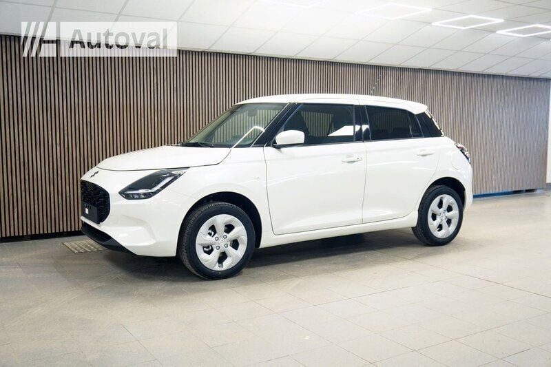 Vit Ny 2024 Suzuki Swift Halvkombi | 266 800 kr (Marknadspris) - Bild 1/4