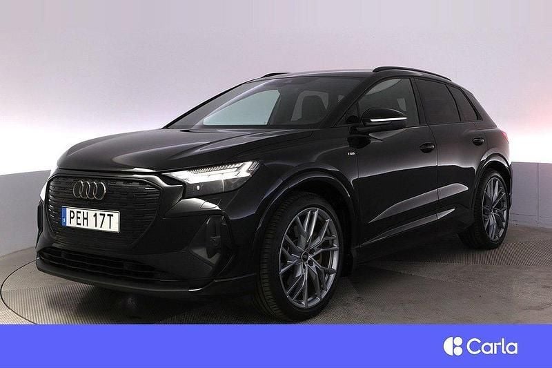 Svart Begagnad 2023 Audi Q4 e-tron S-Line SUV | 456 900 kr (Marknadspris) - Bild 1/4