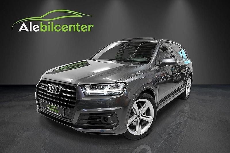 Begagnad Audi Q7 S-Line 272 HK (200 kW) 2017 Grå SUV