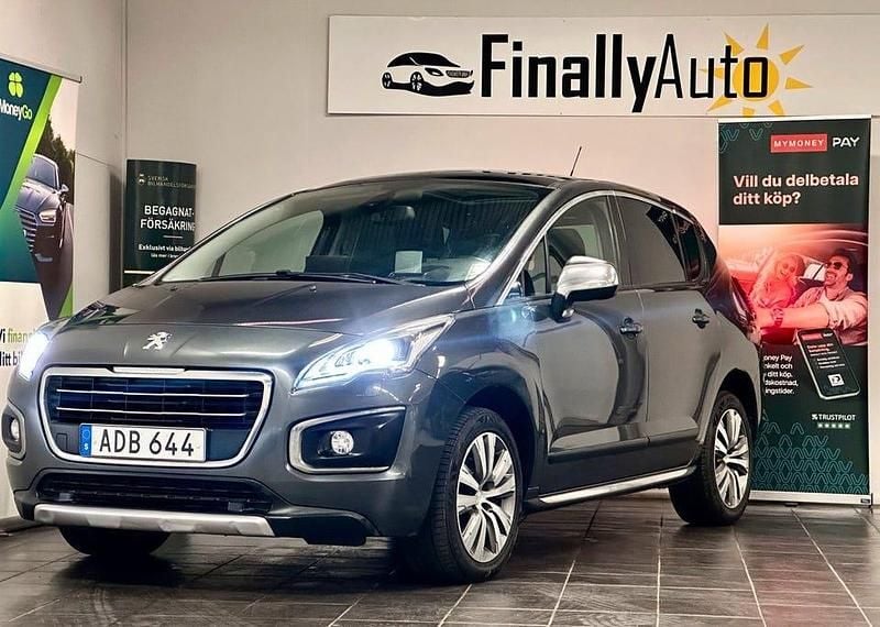 Mörkgrå (grå) Begagnad 2015 Peugeot 3008 Kombi | 94 900 kr (Marknadspris) - Bild 1/3
