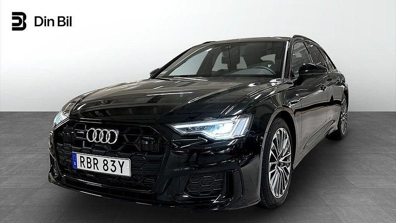 Svart (mytsvart metallic) Begagnad 2024 Audi A6 S-Line Kombi | 629 000 kr - Bild 1/4