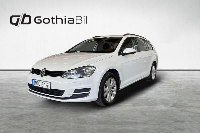 Vit Begagnad 2014 VW Golf VII Kombi | 84 900 kr (Marknadspris) - Bild 1/4