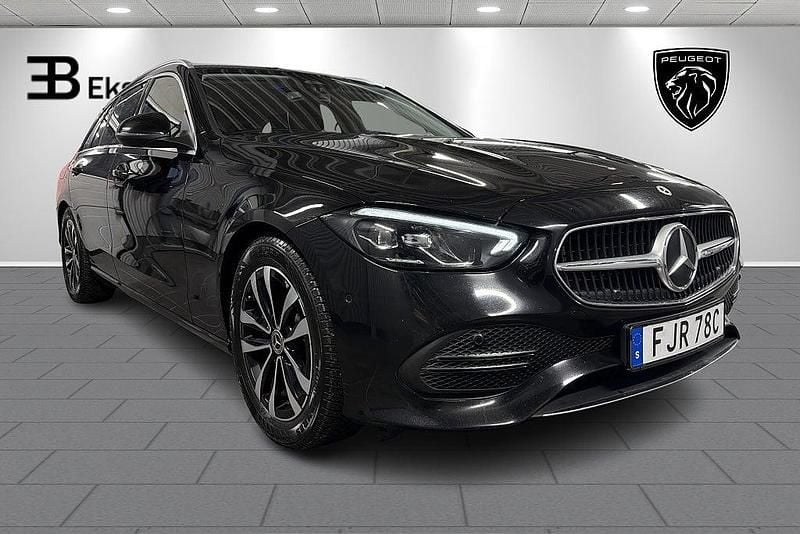 Begagnad Mercedes C220 200 HK (147 kW) 2021 Svart metallic Kombi