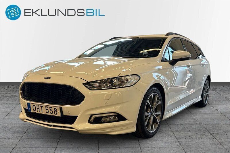 Vit Begagnad 2016 Ford Mondeo ST-Line Kombi | 139 900 kr (Lite dyr) - Bild 1/4