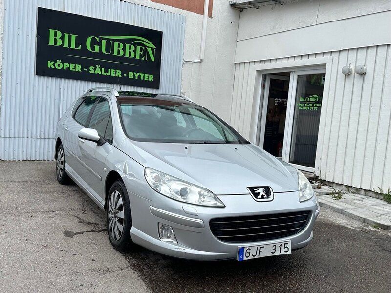 Ljusgrå (grå) Begagnad 2008 Peugeot 407 Kombi | 27 999 kr (Marknadspris) - Bild 1/4