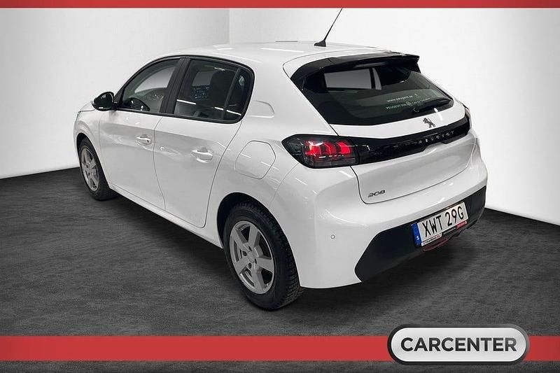 Begagnad Peugeot 208 Active 75 HK (55 kW) 2020 Vit Halvkombi