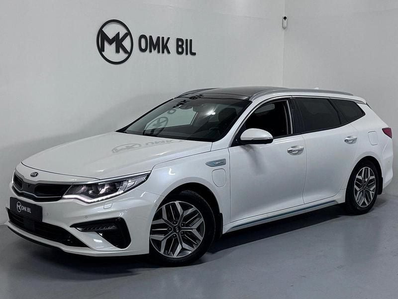 Vit Begagnad 2018 Kia Optima Hybrid Advance Sedan | 169 900 kr (Marknadspris) - Bild 1/4