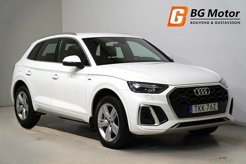Vit Begagnad 2021 Audi Q5 S-Line SUV | 324 900 kr (Bra pris) - Bild 1/4