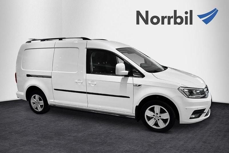 Vit Begagnad 2020 VW Caddy Maxi Minibuss | 239 000 kr (Marknadspris) - Bild 1/4