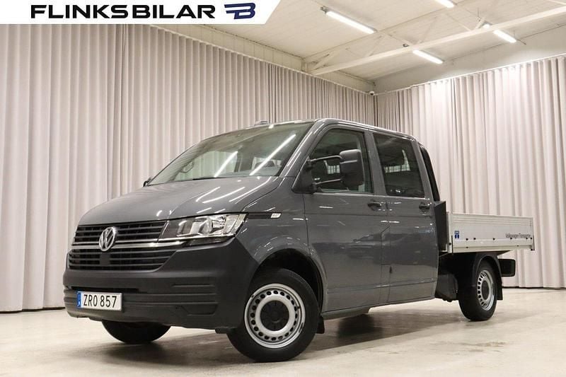 Grå (uranogrå) Begagnad 2022 VW T6.1 Van | 379 700 kr (Marknadspris) - Bild 1/4