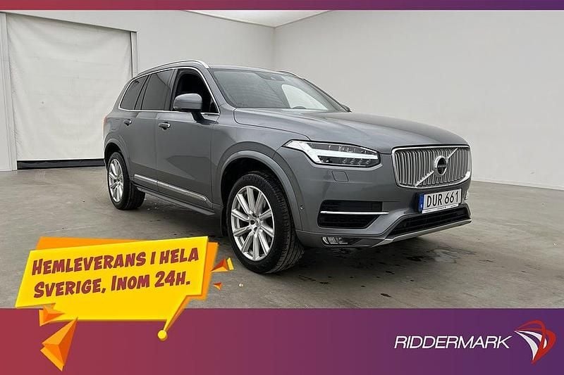 Grå Begagnad 2016 Volvo XC90 Inscription SUV | 389 800 kr (Bra pris) - Bild 1/3
