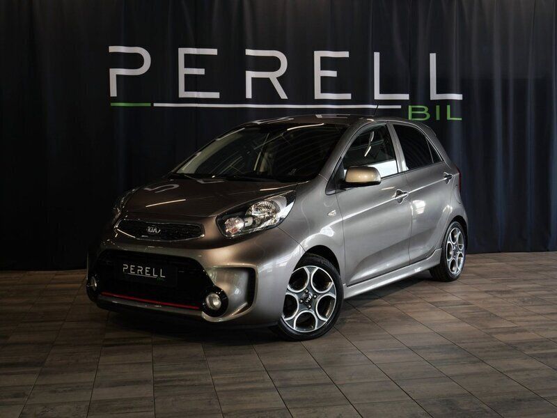 Grå Begagnad 2015 Kia Picanto Halvkombi | 114 900 kr (Lite dyr) - Bild 1/4