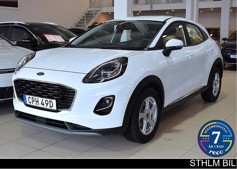 Vit Begagnad 2023 Ford Puma SUV | 249 000 kr (Marknadspris) - Bild 1/4
