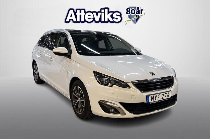 Vit Begagnad 2016 Peugeot 308 Kombi | 109 900 kr (Marknadspris) - Bild 1/4