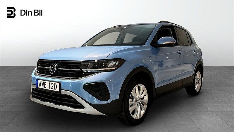 Blå Ny 2025 VW T-Cross Life SUV | 299 200 kr (Marknadspris) - Bild 1/4