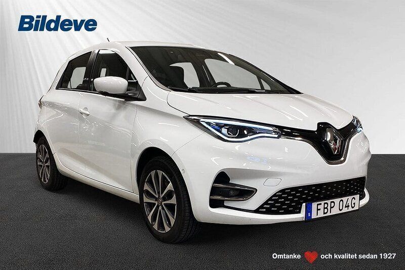 Vit Begagnad 2021 Renault Zoe Intens Halvkombi | 189 900 kr (Lite dyr) - Bild 1/4
