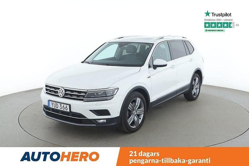Vit Begagnad 2017 VW Tiguan Allspace Highline SUV | 221 000 kr (Marknadspris) - Bild 1/4