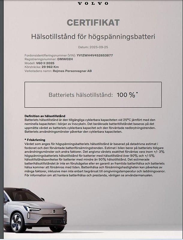 Begagnad Volvo V60 Plus 355 HK (261 kW) 2024 Mörkblå Kombi