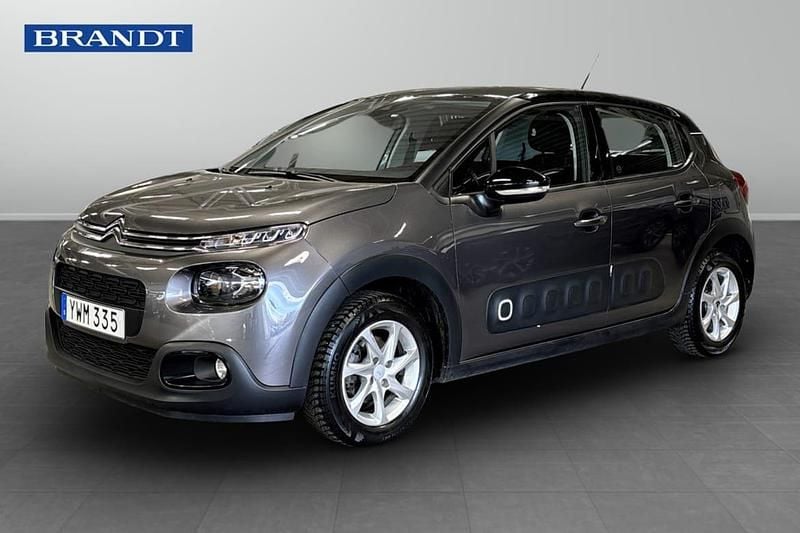 Grå Begagnad 2018 Citroën C3 Halvkombi | 99 000 kr (Marknadspris) - Bild 1/4