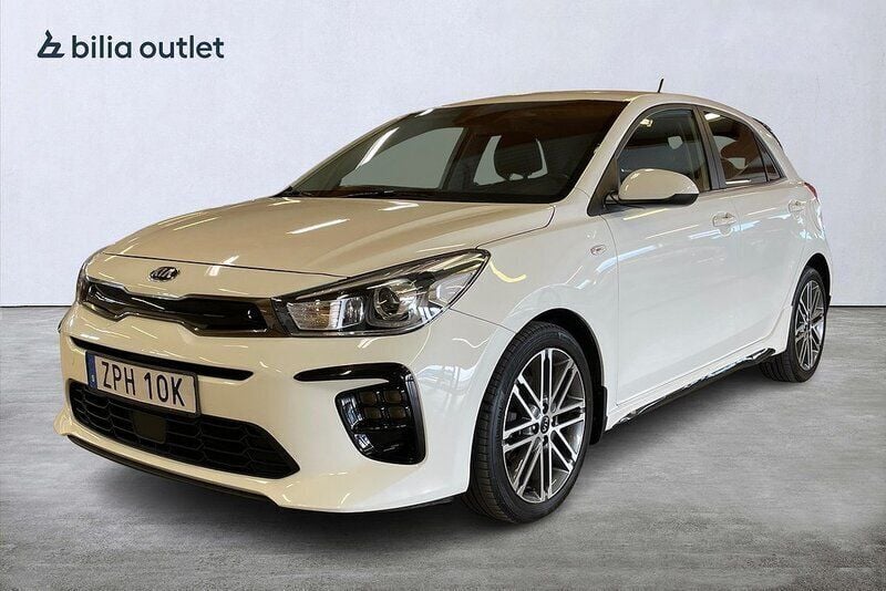 Vit Begagnad 2020 Kia Rio GT-Line Halvkombi | 149 800 kr (Bra pris) - Bild 1/3