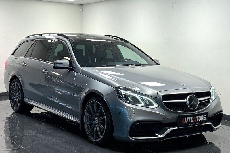 Grå Begagnad 2013 Mercedes E63S AMG Exclusive Kombi | 379 900 kr (Superpris) - Bild 1/4