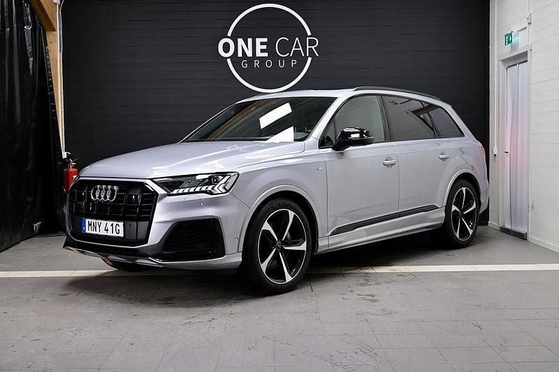 Silver Begagnad 2019 Audi Q7 S-Line SUV | 597 900 kr (Lite dyr) - Bild 1/4