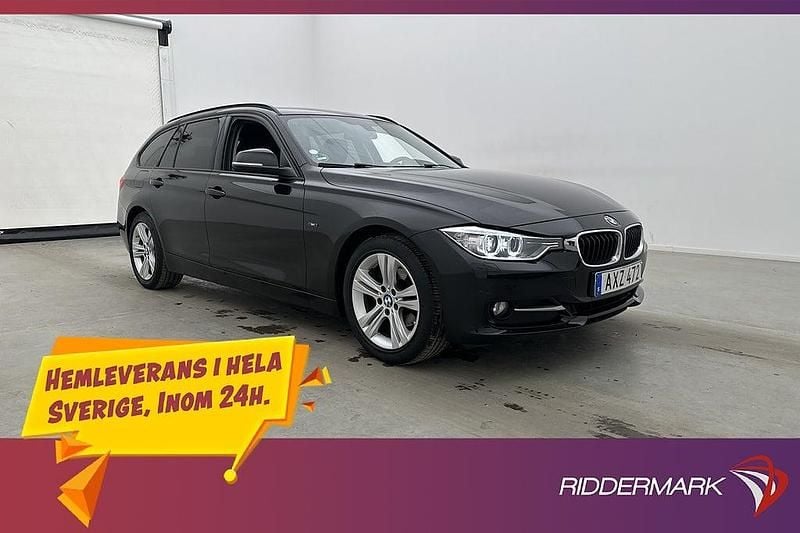 Begagnad BMW 318 Sport Line 143 HK (105 kW) 2014 Svart Kombi