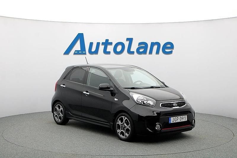 Svart Begagnad 2016 Kia Picanto Halvkombi | 79 900 kr (Marknadspris) - Bild 1/3