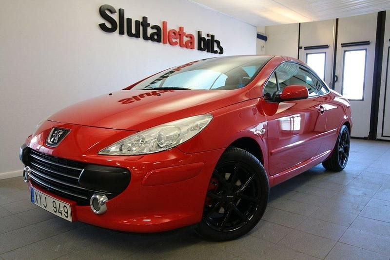 Röd Begagnad 2006 Peugeot 307 CC S Cab | 69 900 kr - Bild 1/4