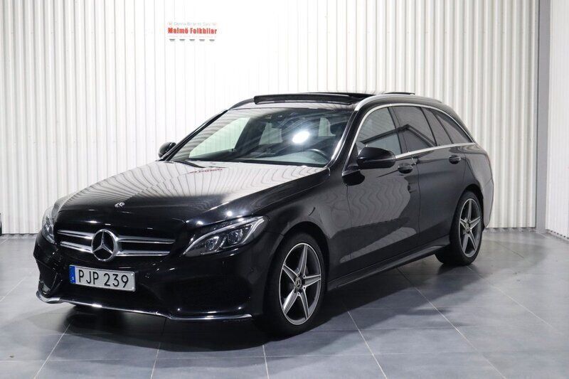 Svart Begagnad 2017 Mercedes C220 AMG line Kombi | 159 900 kr (Bra pris) - Bild 1/4