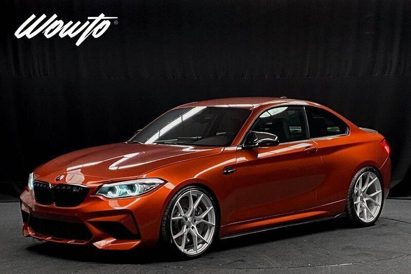 Orange (sunset orange metallic) Begagnad 2019 BMW M2 Competition Edition Sportkupé | 649 800 kr - Bild 1/3