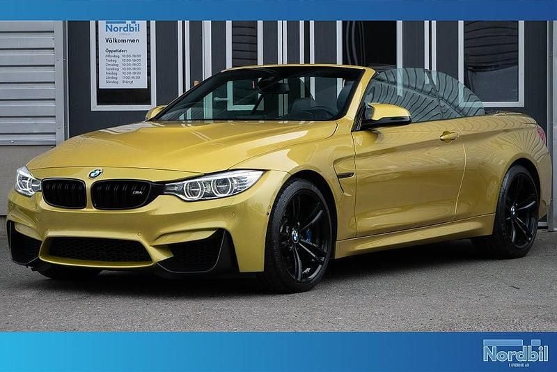 Begagnad BMW M4 Cabriolet Comfort Edition 431 HK (317 kW) 2015 Gul Cab