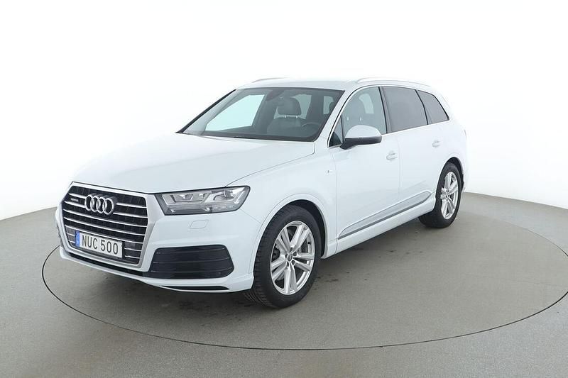 Vit Begagnad 2015 Audi Q7 S-Line SUV | 380 000 kr (Marknadspris) - Bild 1/3