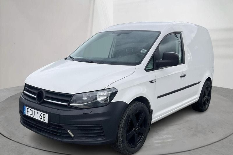 Vit Begagnad 2019 VW Caddy Minibuss | 90 000 kr (Bra pris) - Bild 1/4