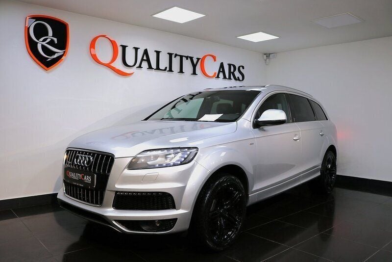 Silver Begagnad 2014 Audi Q7 S-Line SUV | 199 000 kr (Marknadspris) - Bild 1/4
