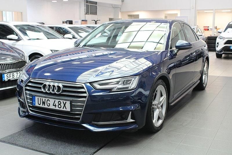 Blå Begagnad 2019 Audi A4 Proline Sedan | 199 000 kr (Bra pris) - Bild 1/4