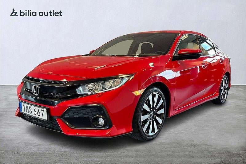 Röd Begagnad 2017 Honda Civic Elegance Halvkombi | 149 900 kr (Marknadspris) - Bild 1/3