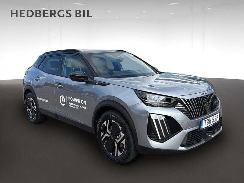 Grå Begagnad 2024 Peugeot e-2008 GT SUV | 409 900 kr - Bild 1/4