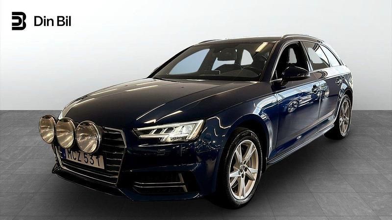 Blå (scubablå metallic) Begagnad 2015 Audi A4 S-Line Kombi | 189 900 kr (Marknadspris) - Bild 1/4