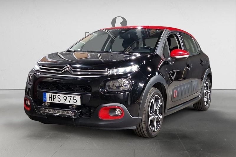 Svart Begagnad 2018 Citroën C3 Halvkombi | 64 900 kr (Bra pris) - Bild 1/3